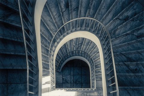 楼梯，逐渐，楼梯，涌现，建筑，楼梯台阶，螺旋楼梯，石阶