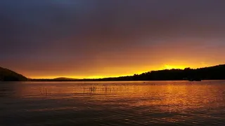 身体，水，黄金，小时，日落，风景，摄影，湖泊