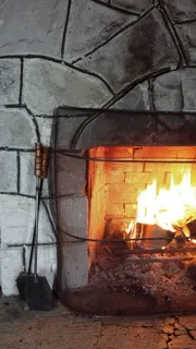 壁炉，小屋，石头，燃烧，乡村，火，燃烧，火-自然现象