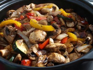 烤蔬菜，蔬菜，烤的，素食者，反巴斯蒂，开胃菜，蔬菜，食品