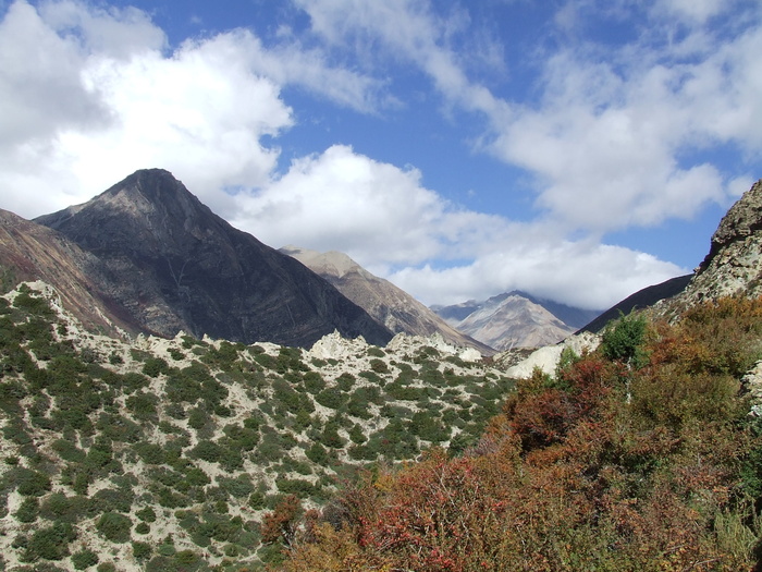 风景，山脉，喜马拉雅山脉，尼泊尔，山脉，自然之美，天空，风景-自然