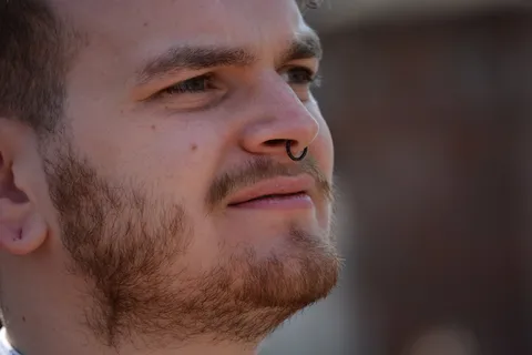 集会，参与者，汉堡，巴姆贝克，乐观，头像，胡须，面部毛发