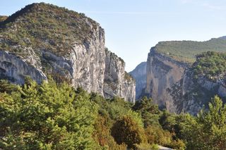verdon峡谷、河流、峡谷、法国、verdon、景观、绿色、水