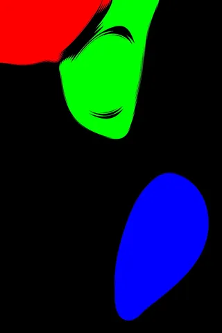 斑点，红色，绿色，蓝色，lol，绿色，黑色背景，摄影棚拍摄