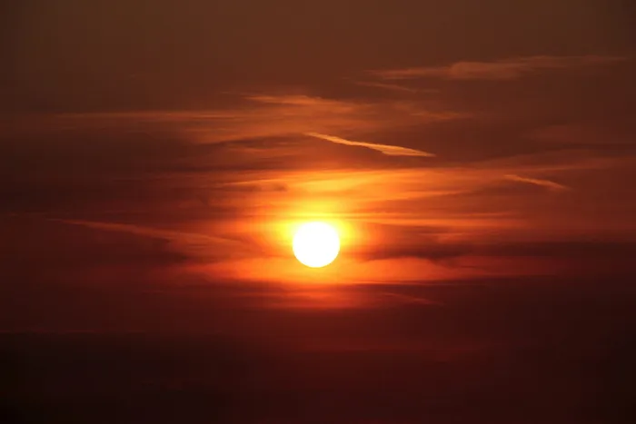 日落，太阳，夕阳，晚霞，天空，云，浪漫