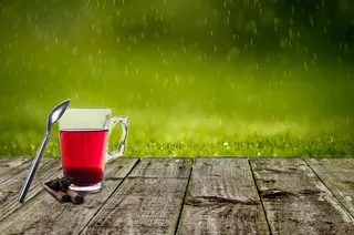 选择性，摄影，透明，玻璃杯子，不锈钢，钢勺，棕色，表面