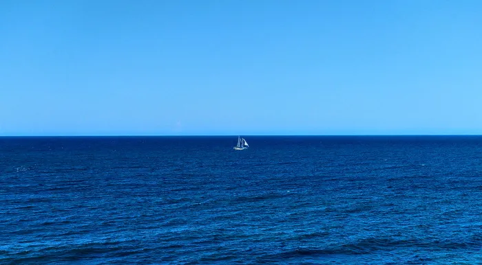 夏天，蓝色，背景，水，海洋，海，船，帆