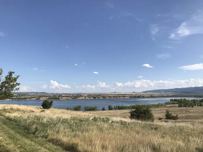 丹佛，湖，科罗拉多州，丹佛天际线，天空，植物，水，风景-自然