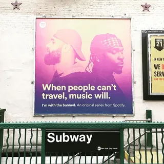 美国、纽约、spotify广告、文本、西文脚本、通信、无人、建筑