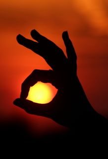 太阳，手，手指，阴影，玩耍，日落，人手，菜鸟图库