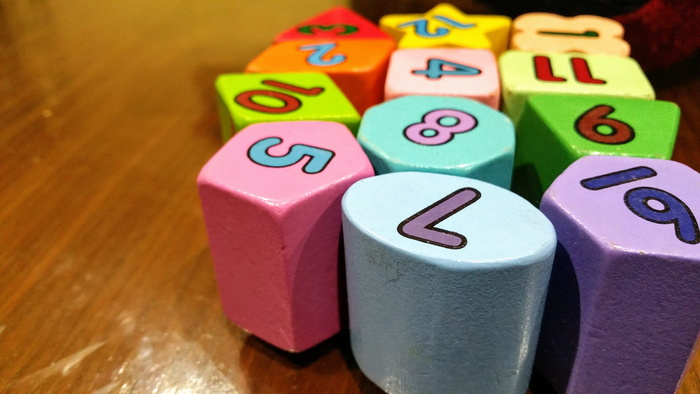 模糊、彩色、彩色、数字、块、特写、立方体、景深