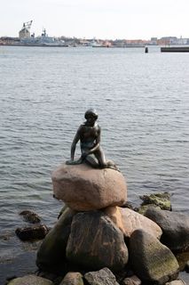 哥本哈根、荷兰、丹麦、小塞壬、斯堪的纳维亚、旅游、雕像、海洋