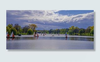 aasee、明斯特、全景湖、自然、水、阳光、镜像、快乐