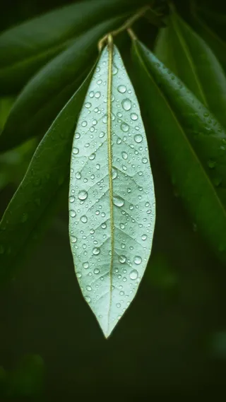 叶子、植物、自然、雨、滴、生长、露水、花园