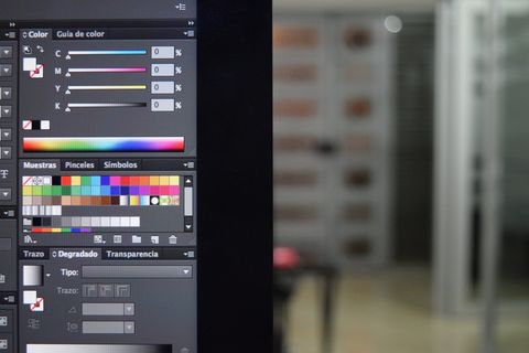 平面、屏幕、显示器、打开、mac、进近、imac、对比度