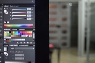 平面、屏幕、显示器、打开、mac、进近、imac、对比度