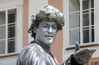 莫扎特, 生活, 雕塑, 萨尔茨堡, 奥地利, 人, 手, 雕像