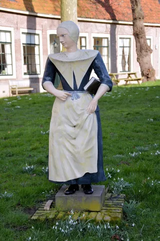 人物、装饰、挤奶女工、雕像、石雕、石头、雕塑、艺术品