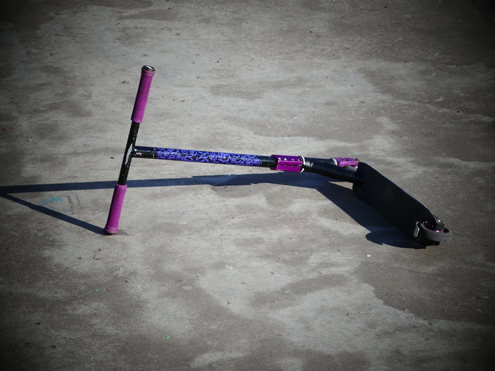 滑板车，溜冰公园，儿童，夏天，公园，活动，乐趣，废弃