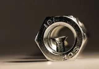 螺母，铁，宏，反射，金属，艾伦，固定，六角螺母