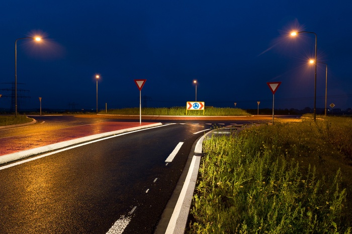 道路、反光带、poly civil、groningen、照明、路灯、街道、交通