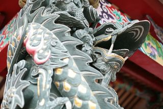 龙、建筑、建筑、寺庙、雕像、神龛、崇拜、服装