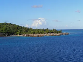 棕色，木质，住宅，车身，水，波拉波拉，法语，波利尼西亚，社会，波拉波拉
