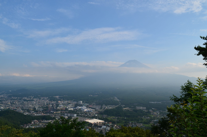 富士山，川口子，富士山，川口子，川口子交通，城市景观，没有人，城市，天空