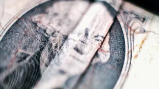 美元、纸币、货币、金融、特写、选择性聚焦、特写、室内