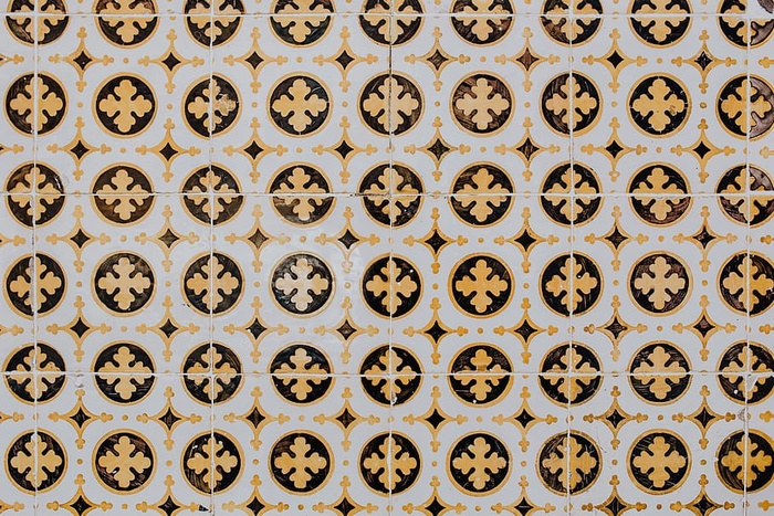 葡萄牙Azulejos，典型釉面瓷砖，葡萄牙里斯本