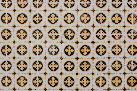 葡萄牙Azulejos，典型釉面瓷砖，葡萄牙里斯本