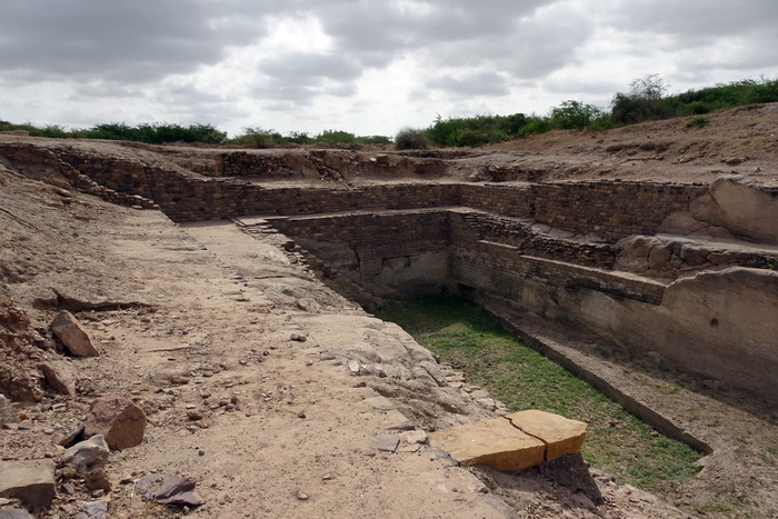 dholavira，考古遗址，挖掘，水库，khadir bet，kutch，kotada timba，废墟