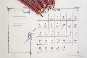 8月，日历，计划员，计划，假期，假期计划员，待办事项清单，待办事项