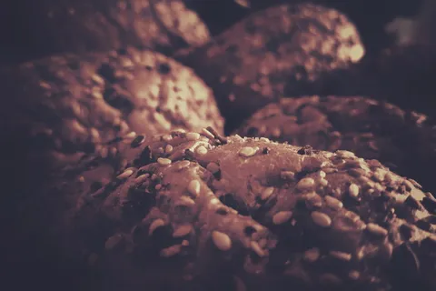 食物，面包，面包篮，棕色，面包房，烘焙，年份，景观