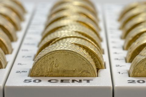 货币，硬币，欧元，货币，物种，金属，零钱，金融