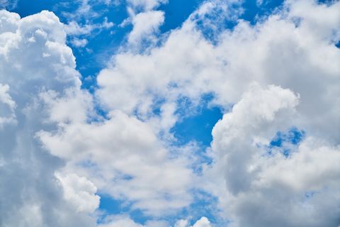 云，蓝，白，空气，云，白云，风景，夏天