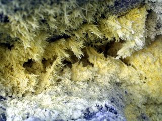 矿物、气体、硫、烟雾、自然、火山、危险、特写