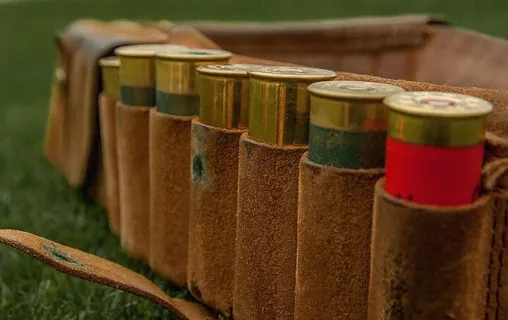 七，子弹，棕色，皮包，子弹，弹药，狩猎，枪