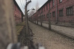 街道，建筑，户外，旧，建筑，奥斯威辛*，死亡营地