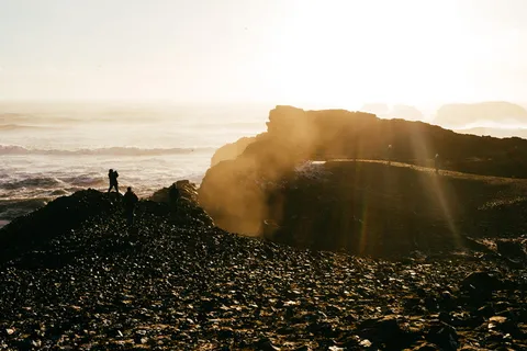 冰岛,科克朱菲亚拉海滩,科克朱菲亚拉,日落,悬崖,海洋,维克,大西洋 冰岛,科克朱菲亚拉海滩,科克朱菲亚拉,日落,悬崖,海洋,维克,大西洋