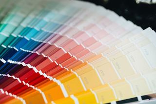 调色板指南。样品颜色目录。