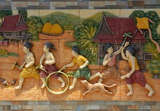 儿童、玩耍、户外、浮雕、墙面装饰、儿童玩耍、幼儿、游戏