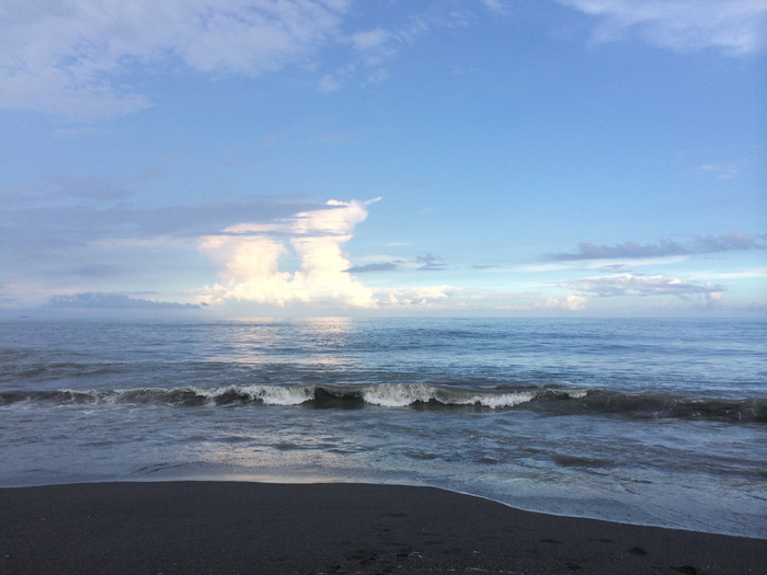 海，蓝色，天空，自然，云，海岸，海滩，海浪