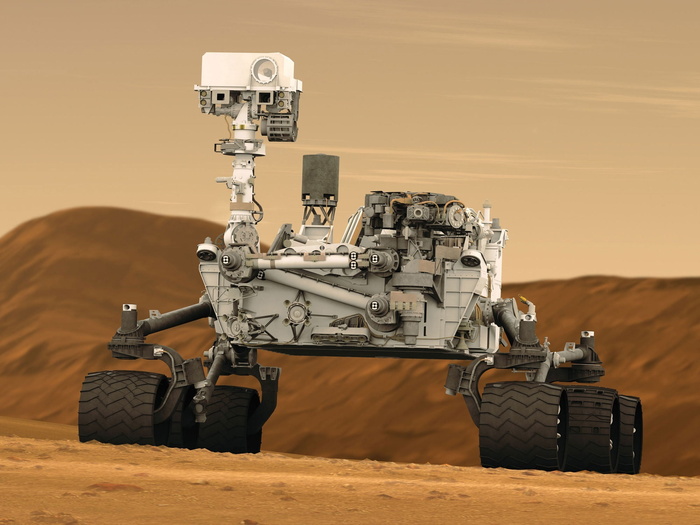 白色、四轮马车、沙滩景观、火星车、好奇号、太空旅行、机器人、技术