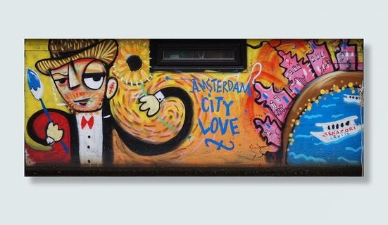 阿姆斯特丹、涂鸦、艺术、荷兰、故意破坏、喷雾、房屋墙壁、装饰