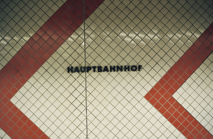 地下，设计，风格，复古，模拟，地铁，方向，hauptbahnhof