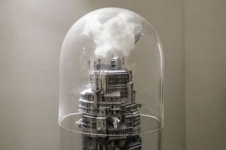 技术、建筑外观、建筑结构、无人、建筑、电缆、连接、摩天大楼