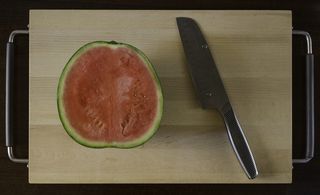 木材、刀子、西瓜、食品、食品和饮料、健康饮食、水果、健康