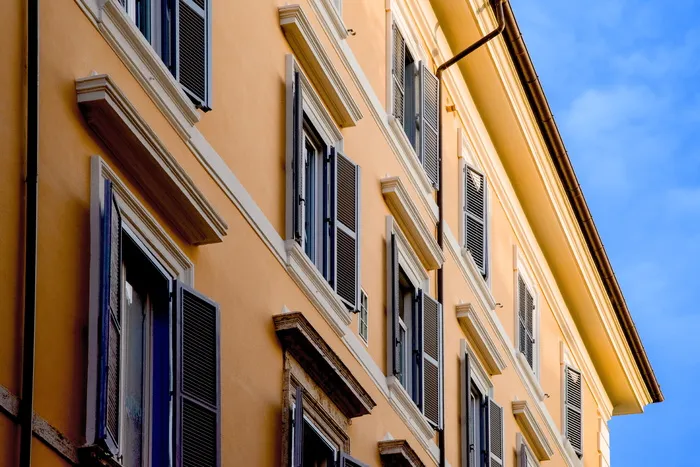 构建, 门面, 窗口, 体系结构, 老, 古代, 罗马, 多彩