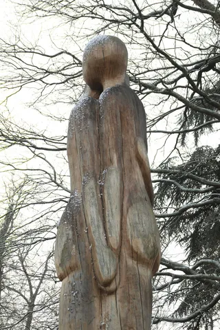 拥抱，朋友，木头，友谊，情侣，爱情，雕塑，树